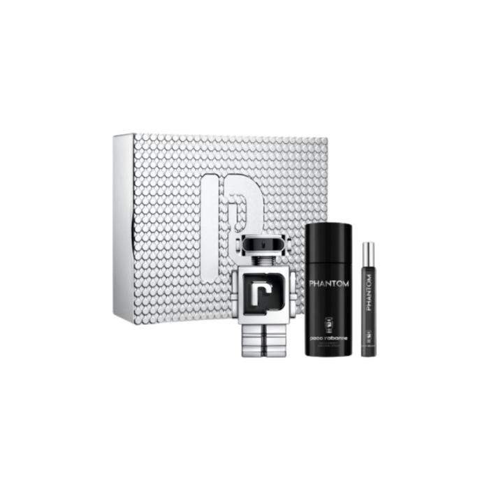 Paco Rabanne Phantom SET (EDT 100 ML+DEO 150 ML+EDT 10 ML) - Image 1